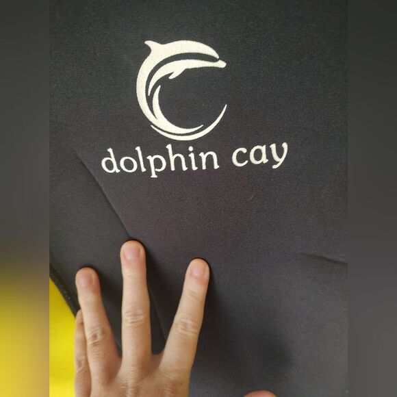 Child Kid Scuba Wet Suit Dolphin Cay Short - Black and Yellow Size 16 - Picture 3 of 8